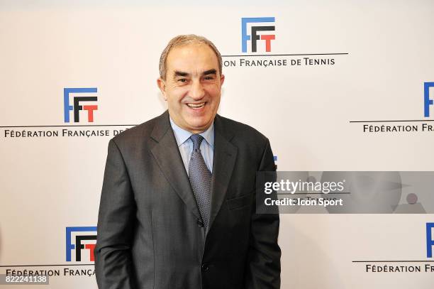 Jean GACHASSIN - - Nouveau President de la Federation Francaise de Tennis - Assemblee Generale de la FFT - Roland Garros -