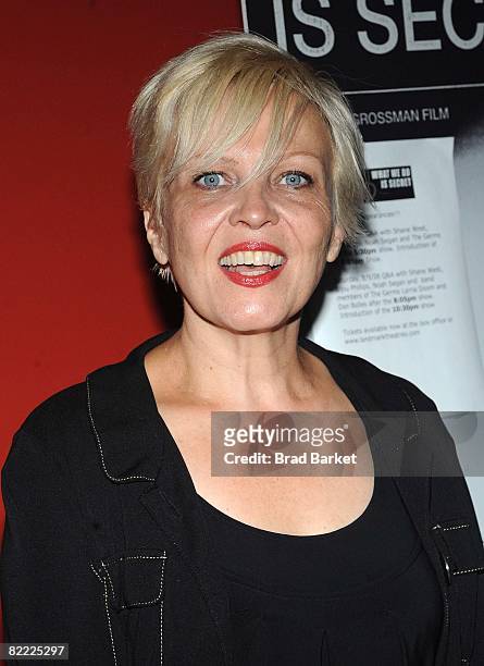 Lorna Doom attends the premiere Of "What We Do Is Secret" at the Landmark Sunshine Cinemas August 8, 2008 in New York City.