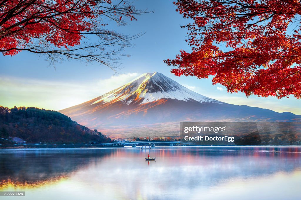 Fuji Mountain in Autumn