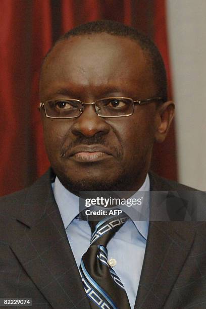 Recent picture of Senegal 's budget minister Ibrahima Sarr who was sacked from his post by a presidential decree on August 08, 2008 following the...