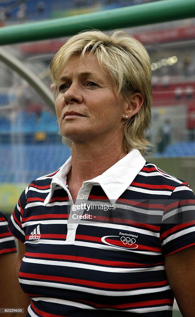 Silvia Neid, the head coach of Germany l