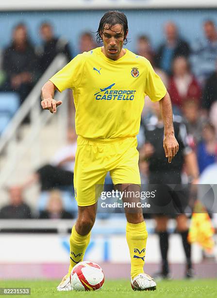 Robert Pires of Villarreal in action during The Bobby Moore Cup pre season friendly match between West Ham United and Villarreal at Upton Park on...