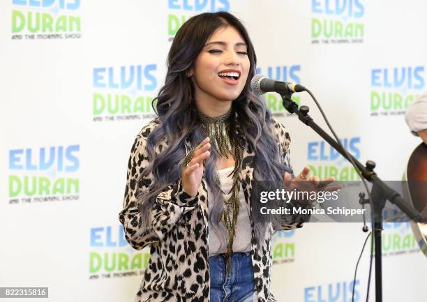 Singer-songwriter Kirstin Maldonado performs on "The Elvis Duran Z100 Morning Show" at Z100 Studio on July 25, 2017 in New York City.