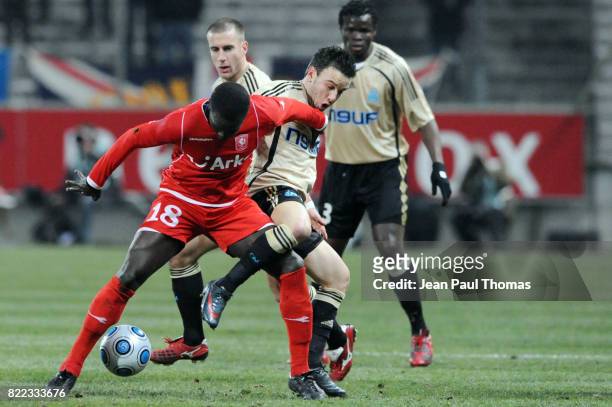 Cheikh Ismael TIOTE / Mathieu VALBUENA - - Marseille / FC Twente - UEFA Cup 2008/2009 -