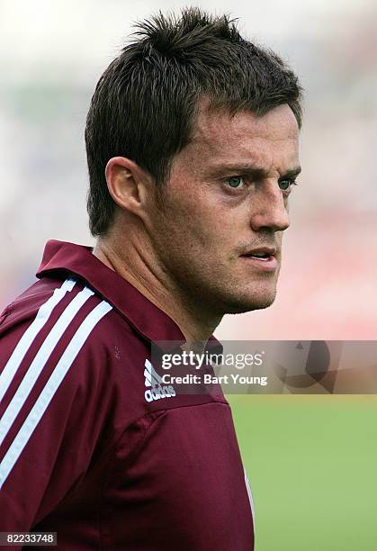 Terry Cooke of the Colorado Rapids looks on against Toronto FC during the MLS game on August 9, 2008 at Dicks Sporting Goods Park in Commerce City,...