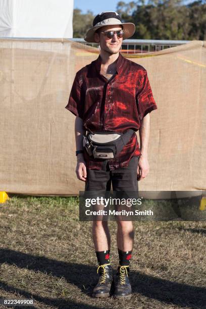 Festival fashion during Splendour in the Grass 2017 on July 23, 2017 in Byron Bay, Australia.