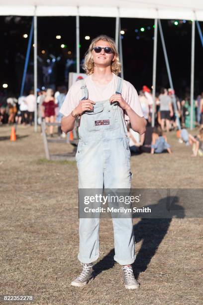 Festival fashion during Splendour in the Grass 2017 on July 23, 2017 in Byron Bay, Australia.