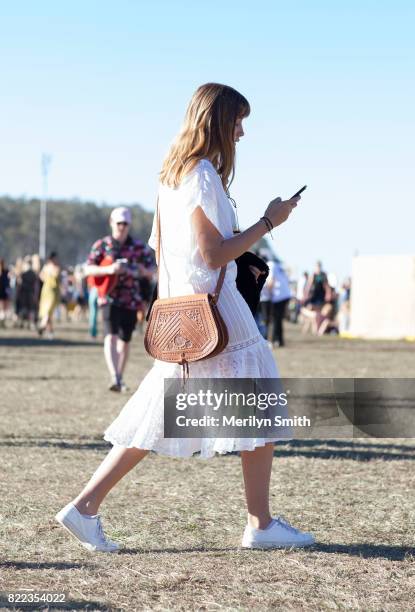Festival fashion during Splendour in the Grass 2017 on July 23, 2017 in Byron Bay, Australia.