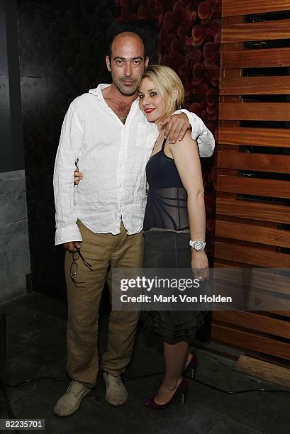 Actor John Ventimiglia and Actress Meital Dohan attend the STITCHING Closing Night Party at Le Lupanar on August 9, 2008 in New York City