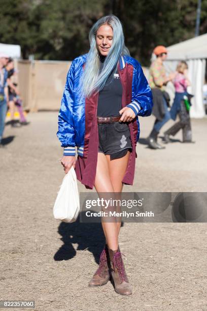 Australian Professional Surfer Laura Enever poses during Splendour in the Grass 2017 on July 23, 2017 in Byron Bay, Australia.