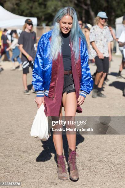 Australian Professional Surfer Laura Enever poses during Splendour in the Grass 2017 on July 23, 2017 in Byron Bay, Australia.