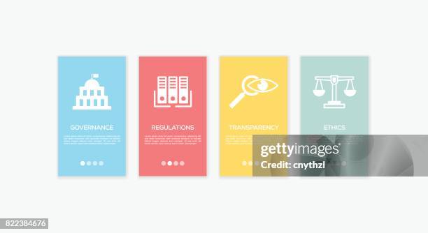 onboarding compliance screens. - legal discovery stock illustrations