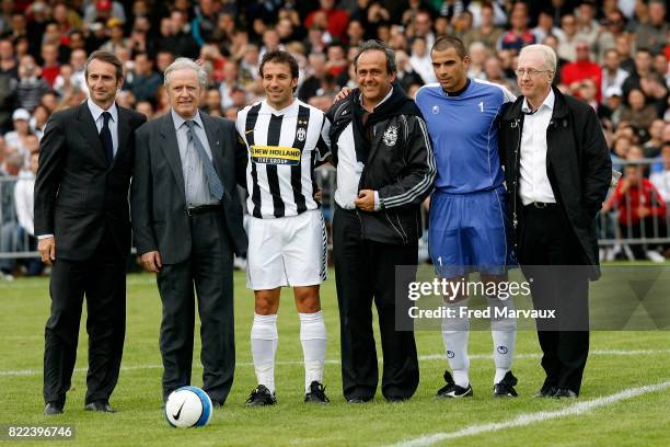 Jean Claude BLANC / Aldo PLAINI / Alessandro DEL PIERO / Michel PLATINI / Gennaro BRACIGLIANO / Jacques ROUSSELOT - - Nancy / Juventus Turin - Match...