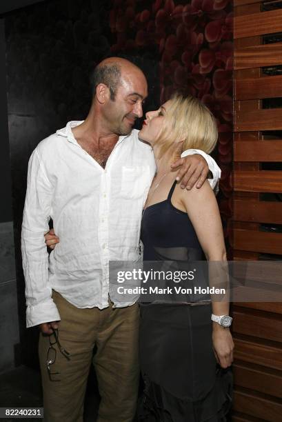 Actor John Ventimiglia and Actress Meital Dohan attend the STITCHING Closing Night Party at Le Lupanar on August 9, 2008 in New York City