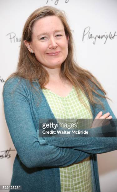 Sarah Ruhl attends the meet & Greet for Playwrights Horizons New York Premiere pf 'For Peter Pan on her 70th Birthday' on July 25, 2017 at the...