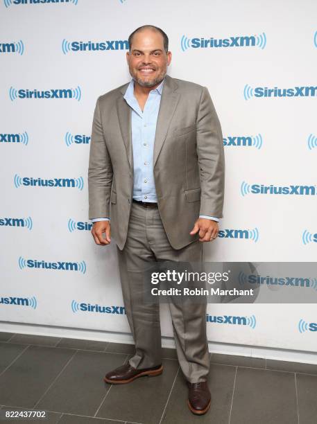 Ivan Rodriguez visits at SiriusXM Studios on July 25, 2017 in New York City.