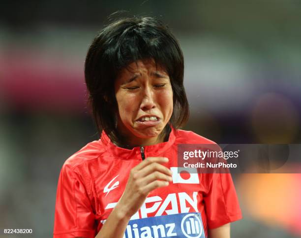 Sayaka Makita of Japen compete Women's 1500m T20 Final during World Para Athletics Championships Day Three at London Stadium in London on July 17,...