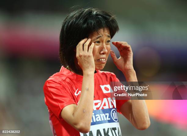 Sayaka Makita of Japen compete Women's 1500m T20 Final during World Para Athletics Championships Day Three at London Stadium in London on July 17,...