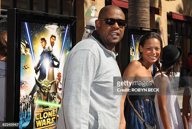 Actor Forest Whitaker and his wife Keisha arrive for the premiere of Star Wars The Clone Wars, at the Egyptian Theatre in Hollywood, California on...
