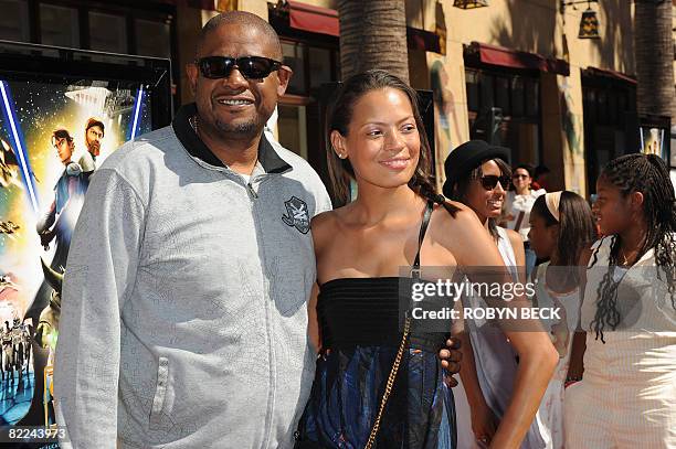 Actor Forest Whitaker and his wife Keisha arrive for the premiere of Star Wars The Clone Wars, at the Egyptian Theatre in Hollywood, California on...