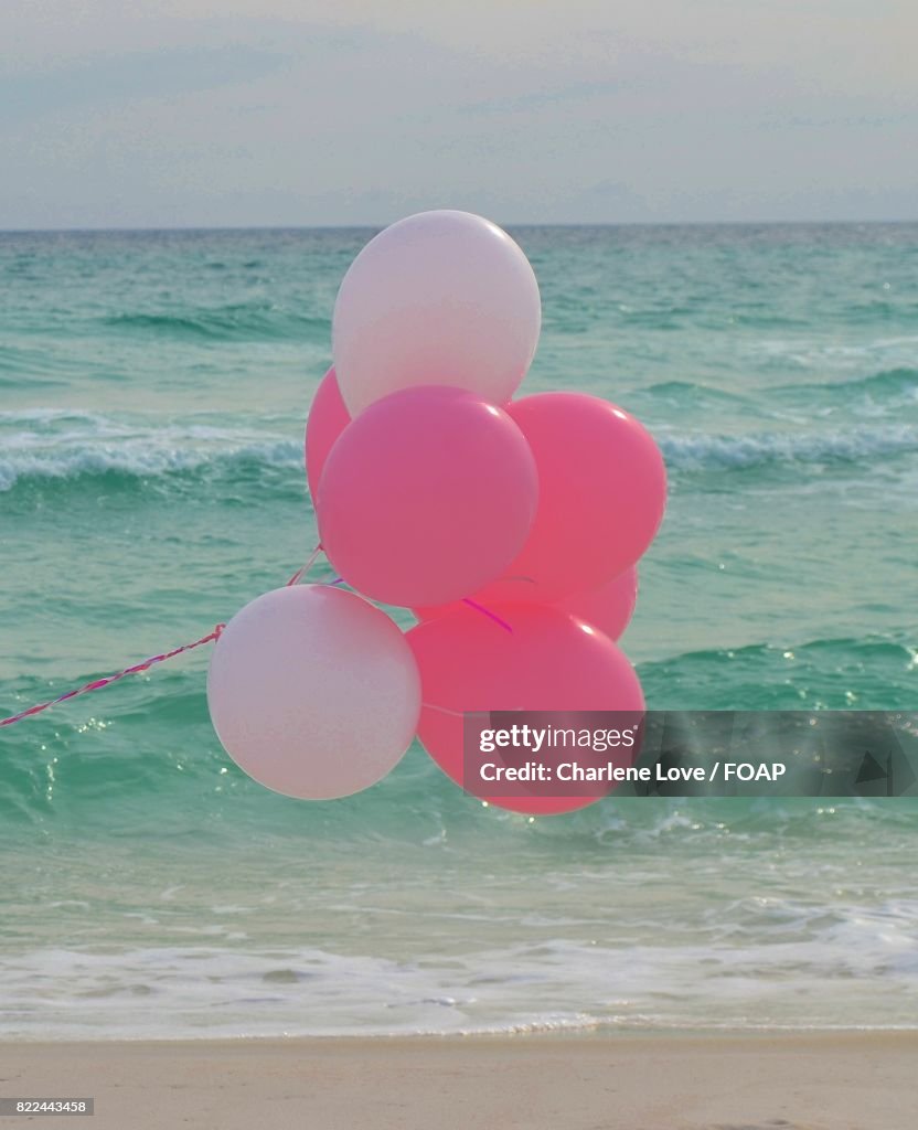 Balloons at the beach