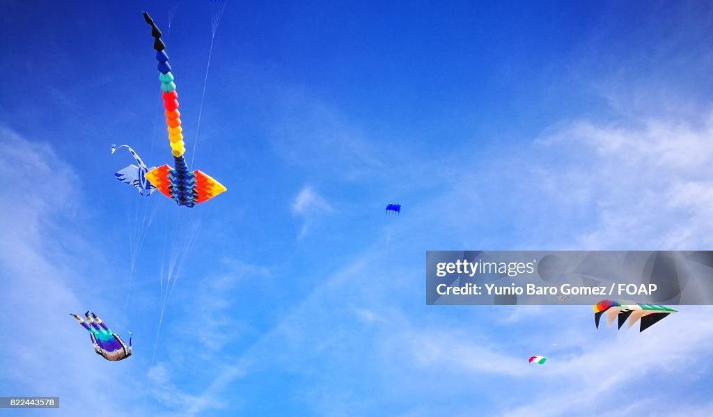 Balloon kite flying in sky