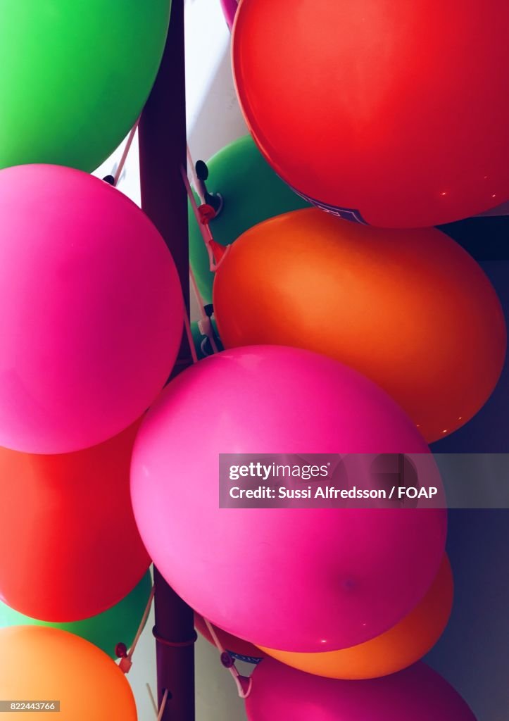 Close-up of a colourful balloons
