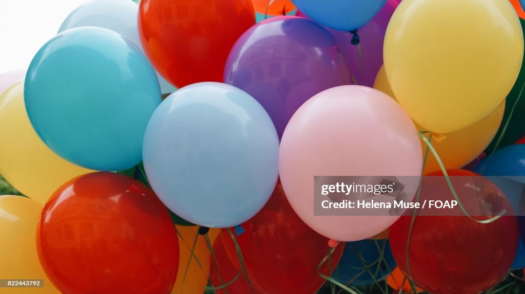 Colourful bunch of balloon