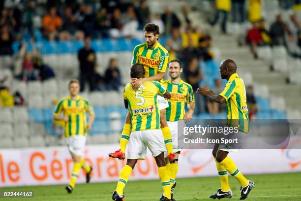 Joie Nantes / Djamel ABDOUN - - Nantes / Istres - 4eme journee de Ligue 2,