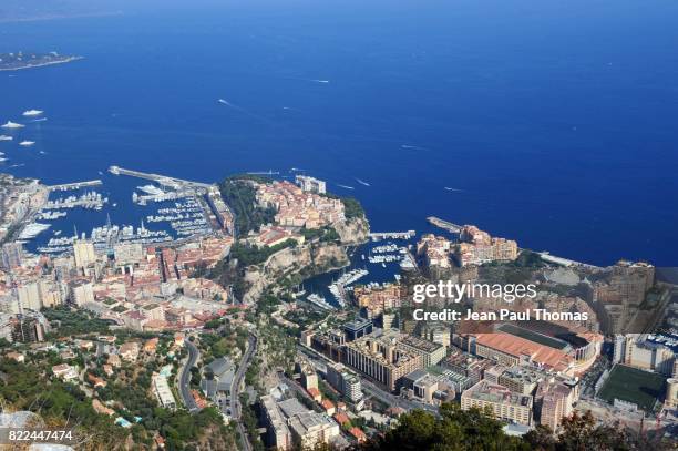 Vue Aerienne du Stade Louis II de Monaco - - Barcelone / Shakhtar Donetsk - Super Coupe d Europe 2009 - Stade Louis II de Monaco -