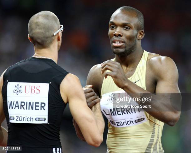 Jeremy Wariner / Lashawn Merritt - - 400m - Golden League - Meeting de Zurich,