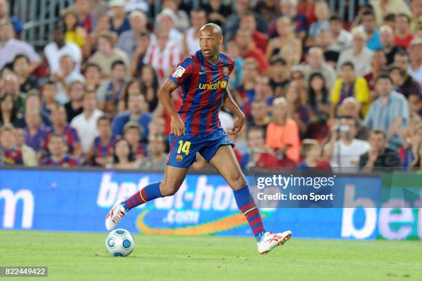 Thierry HENRY - - Barcelone / Athletic Bilbao - Supercoupe d'Espagne - match retour - Camp Nou - Barcelone - Espagne,
