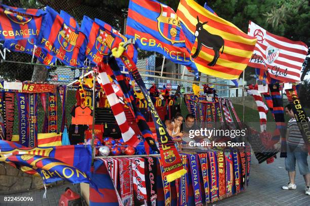 Illustration Boutiques - - Barcelone / Athletic Bilbao - Supercoupe d'Espagne - match retour - Camp Nou - Barcelone - Espagne,