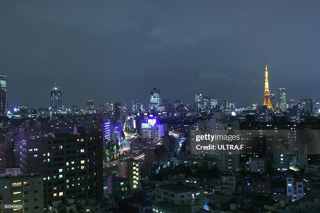 Night view of the city. 