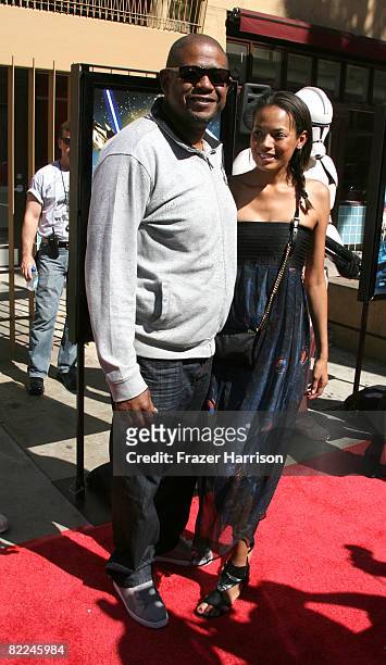 Actor Forest Whitaker and Keisha Whitaker arrive at the Premiere Of Warner Bros. "Star Wars: The Clone Wars" on August 10, 2008 at the Grauman's...