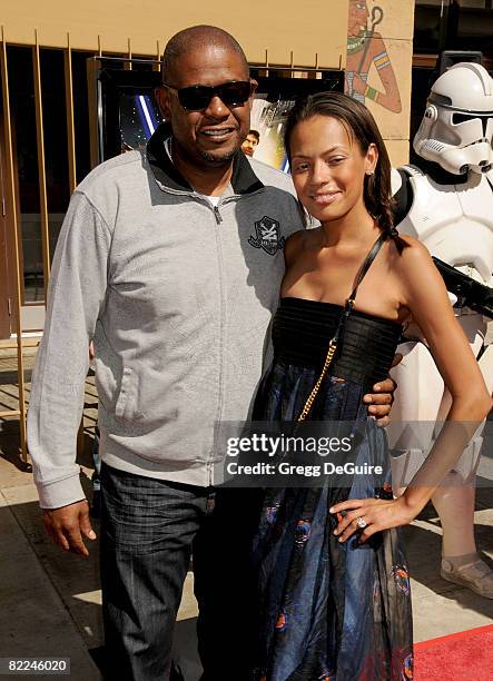 Actor Forest Whitaker and wife Keisha Whitaker arrive at the U.S. Premiere Of "Star Wars: The Clone Wars" at the Egyptian Theatre on August 10, 2008...