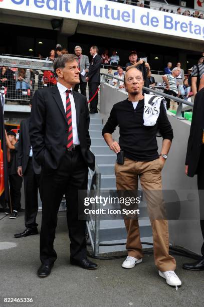 Frederic de SAINT SERNIN / Alan STIVELL - - Rennes / Saint Etienne - 5eme journee de Ligue 1 - Stade de la Route de Lorient - Rennes,