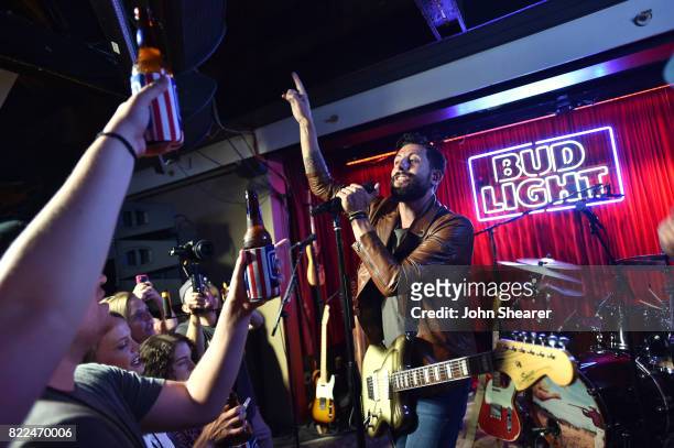 Matthew Ramsey of Old Dominion performs at the "Dive Bar Show Presented By Bud Light" at Blue Bar on July 24, 2017 in Nashville, Tennessee.
