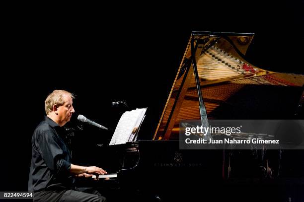 Wim Mertens performs on stage at Circo Price on July 25, 2017 in Madrid, Spain.