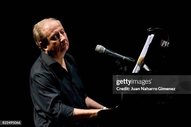 Wim Mertens performs on stage at Circo Price on July 25, 2017 in Madrid, Spain.