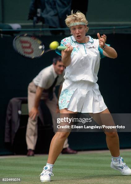 Barbara Rittner Barbara Rittner of Germany in action during a women's singles match ...