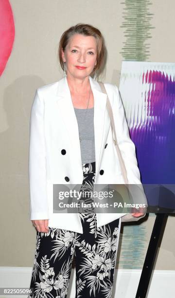 Lesley Manville arrives for a screening of England Is Mine at the Ham Yard Hotel in London.