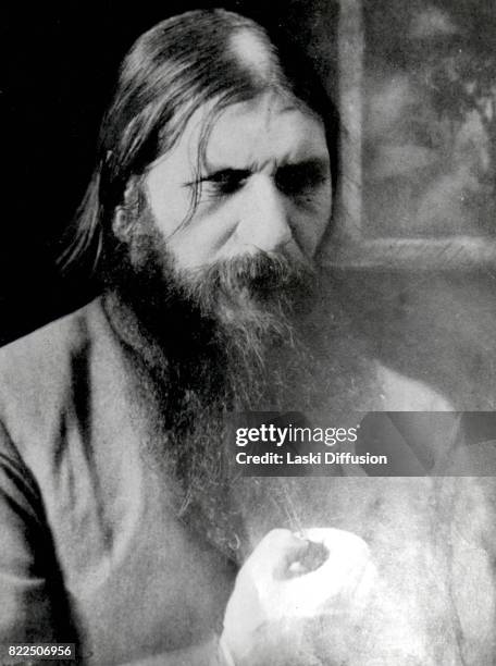 Circa 1915: Grigori Rasputin, Russian mystic and friend of the family of Tsar Nicholas II of Russia.