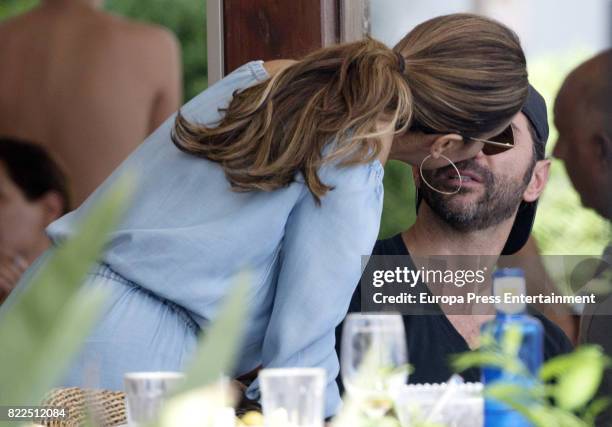 Eva Longoria and her husband Jose Baston are seen on July 15, 2017 in Marbella, Spain.