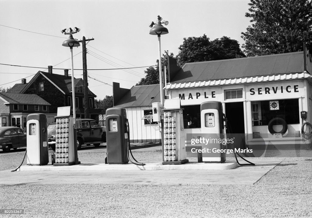 Urban gas station