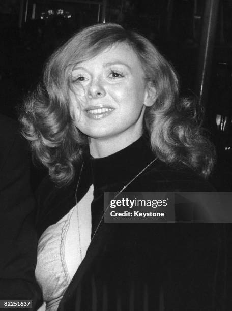 Joyce McKinney arrives for the London premiere of 'The Stud', 12th April 1978. A former American beauty queen, McKinney was at the time awaiting...