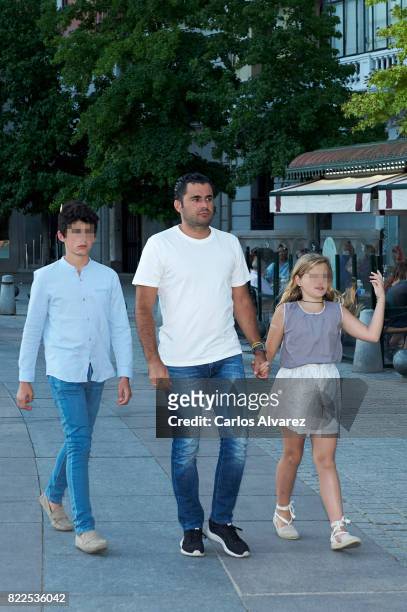Emiliano Suarez attends the Zucchero concert at the Royal Teather on July 25, 2017 in Madrid, Spain.