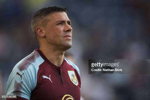 Jonathan Walters of Burnley looks on during the pre season friendly match between Preston North End and Burnley at Deepdale on July 25, 2017 in...