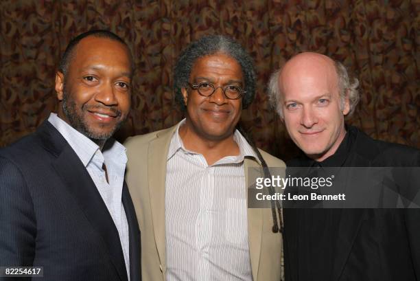 Founder Jeff Friday and Producer/Film Critic Elvis Mithchell and Director Timothy Greenfield-Sanders attends the Closing Night Gala of the 12th...