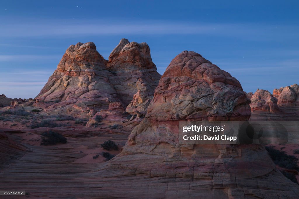 Moonlight in Coyote Buttes South, Arizona, USA